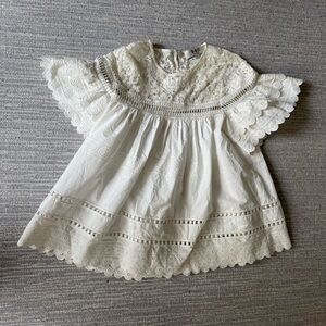 SEA New York Cotton Ruffle Eyelet Top size 6